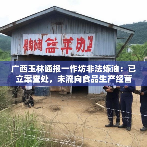 广西玉林通报一作坊非法炼油：已立案查处，未流向食品生产经营领域
