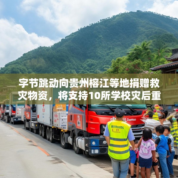 字节跳动向贵州榕江等地捐赠救灾物资，将支持10所学校灾后重建