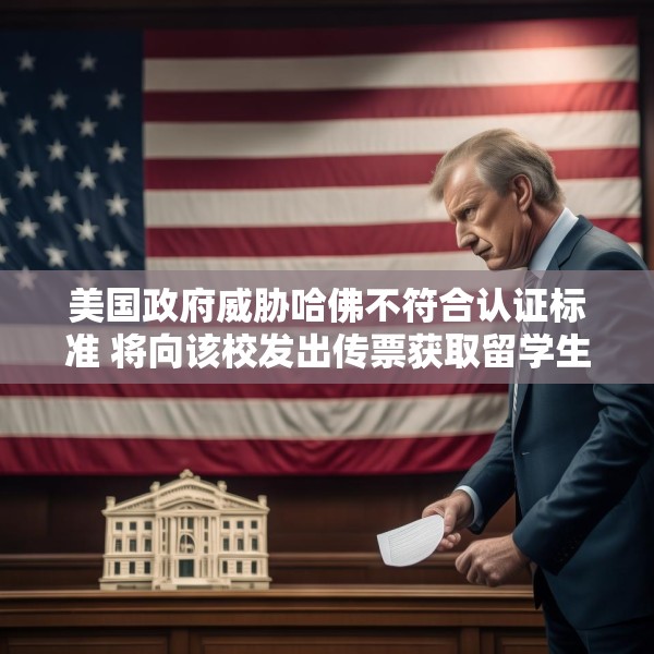 美国政府威胁哈佛不符合认证标准 将向该校发出传票获取留学生数据
