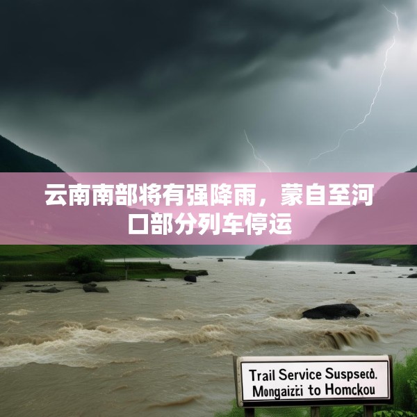 云南南部将有强降雨，蒙自至河口部分列车停运
