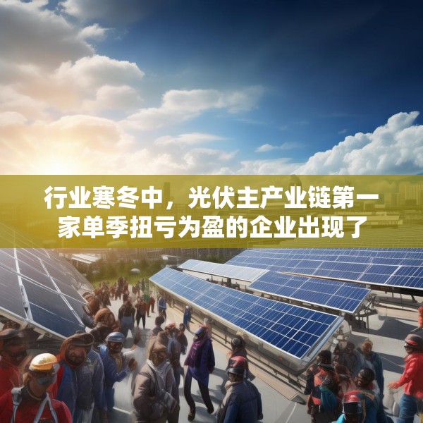 行业寒冬中，光伏主产业链第一家单季扭亏为盈的企业出现了
