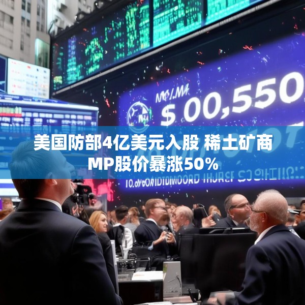 美国防部4亿美元入股 稀土矿商MP股价暴涨50%