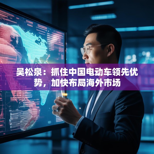 吴松泉：抓住中国电动车领先优势，加快布局海外市场