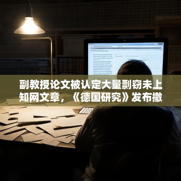副教授论文被认定大量剽窃未上知网文章，《德国研究》发布撤稿声明