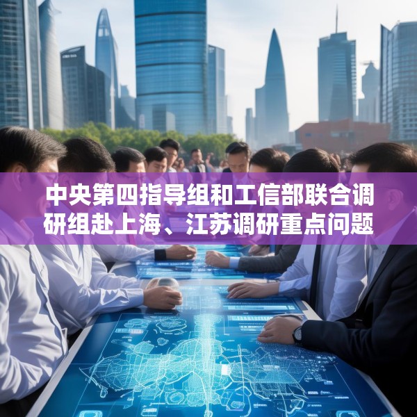 中央第四指导组和工信部联合调研组赴上海、江苏调研重点问题整治情况