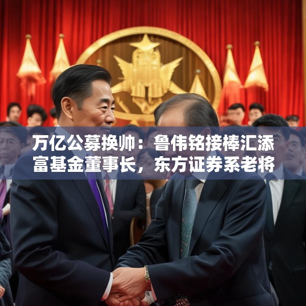 万亿公募换帅：鲁伟铭接棒汇添富基金董事长，东方证券系老将掌舵资管巨头