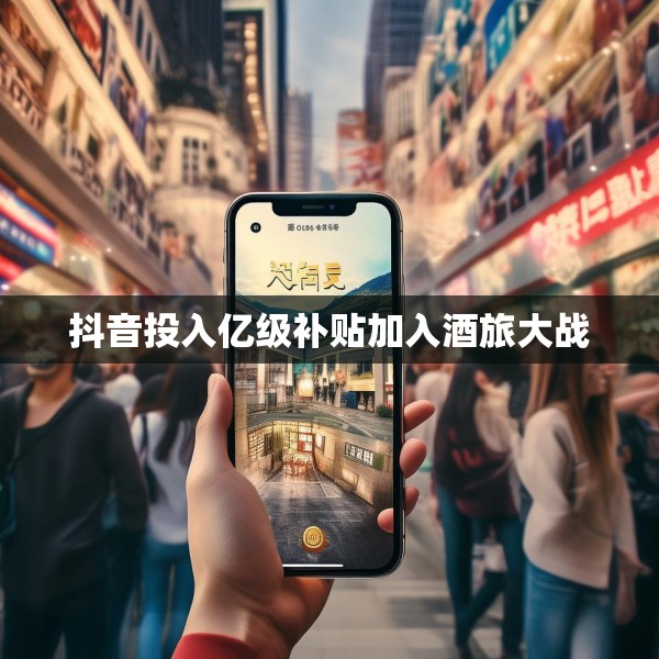 抖音投入亿级补贴加入酒旅大战