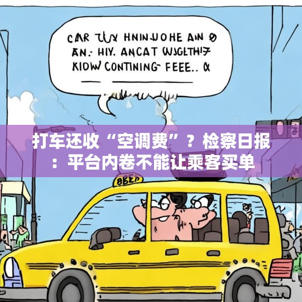 打车还收“空调费”？检察日报：平台内卷不能让乘客买单