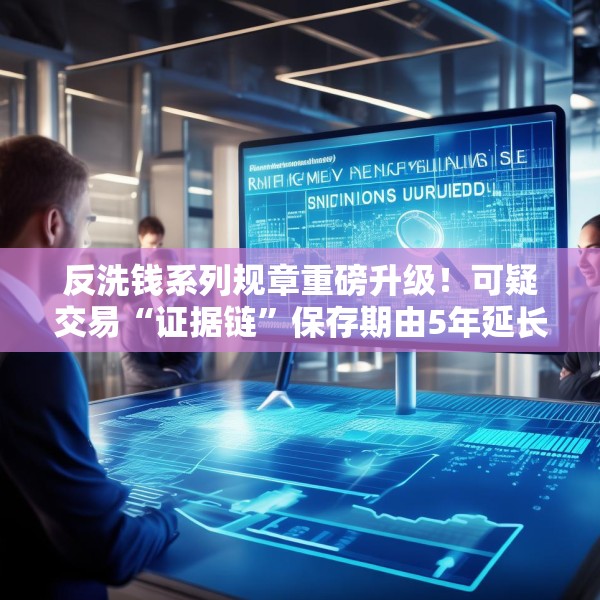 反洗钱系列规章重磅升级！可疑交易“证据链”保存期由5年延长至10年，非现场检查也来了！