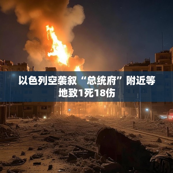 以色列空袭叙“总统府”附近等地致1死18伤