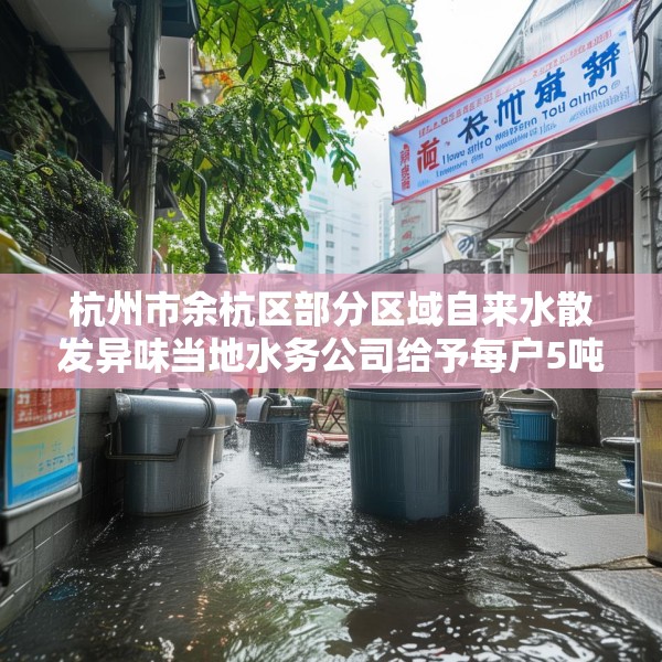 杭州市余杭区部分区域自来水散发异味当地水务公司给予每户5吨水费减免
