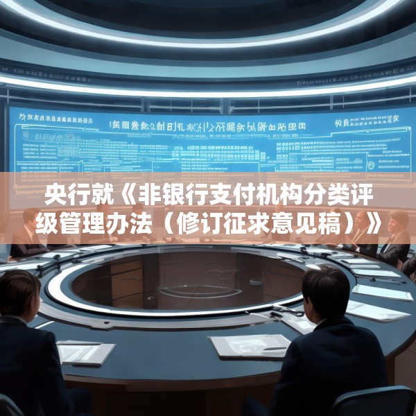 央行就《非银行支付机构分类评级管理办法（修订征求意见稿）》公开征求意见