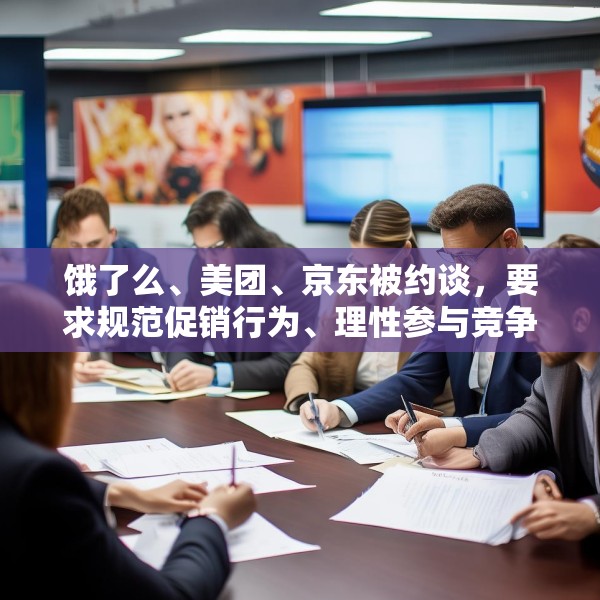 饿了么、美团、京东被约谈，要求规范促销行为、理性参与竞争