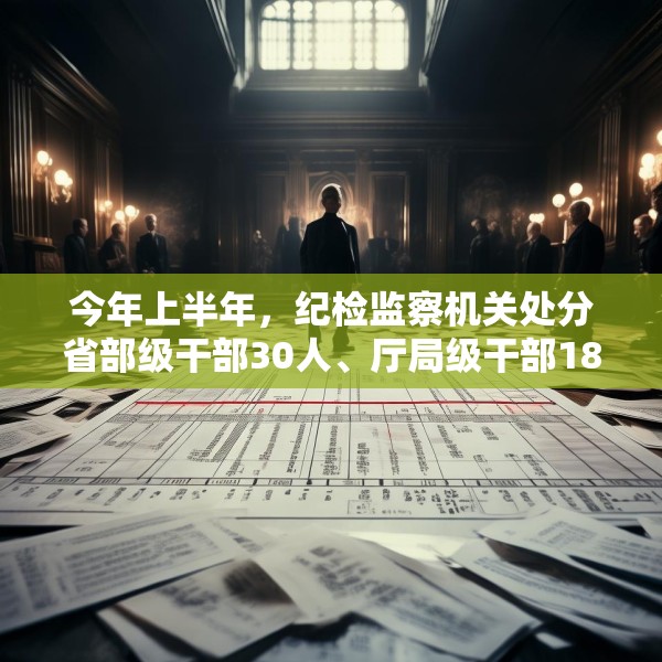 今年上半年，纪检监察机关处分省部级干部30人、厅局级干部1876人