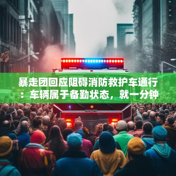暴走团回应阻碍消防救护车通行：车辆属于备勤状态，就一分钟