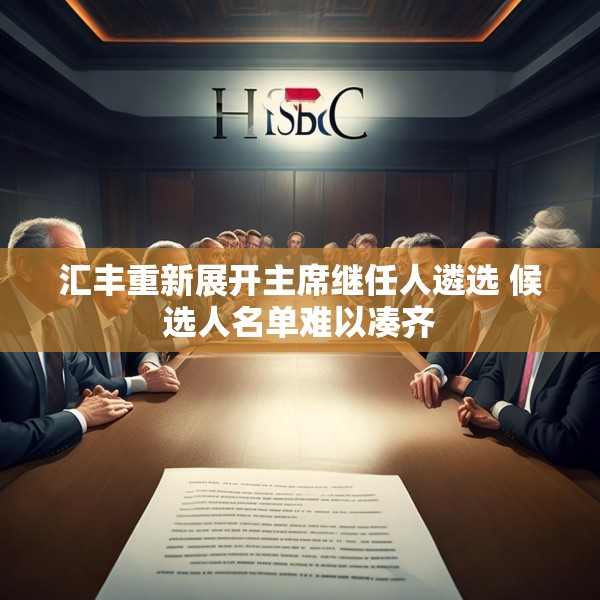 汇丰重新展开主席继任人遴选 候选人名单难以凑齐