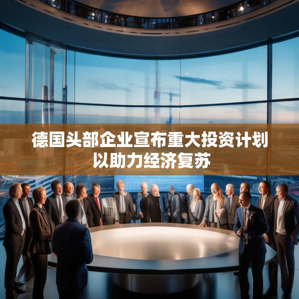 德国头部企业宣布重大投资计划 以助力经济复苏